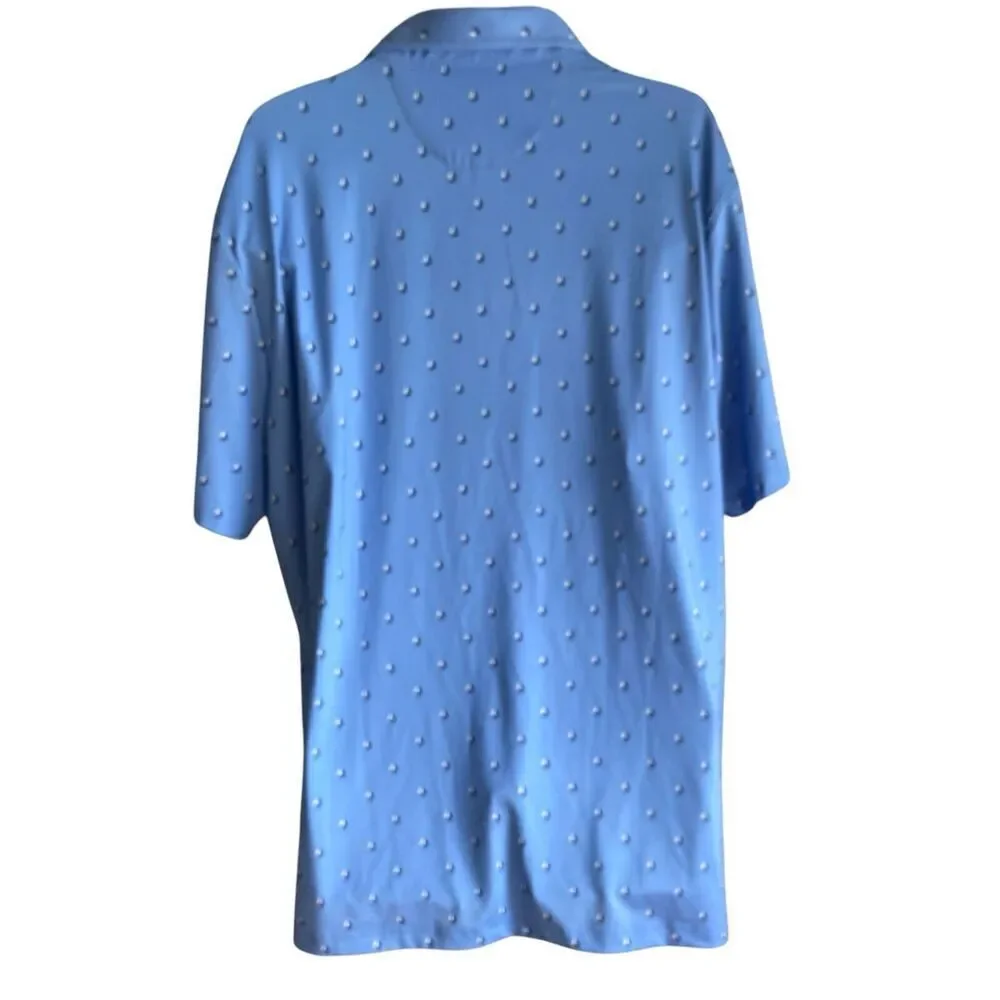 Polo Ralph Lauren Shirt Men's 2XL Blue Sailboat Performance Golf Stretch Polo
